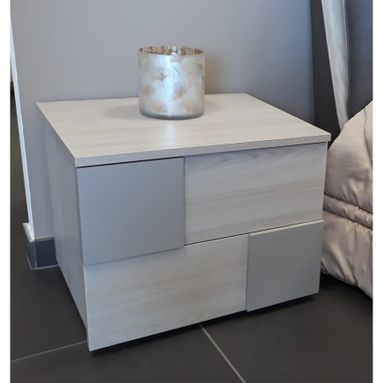 COMODINO BOSTON 55X46XH45 OLMO / FANGO