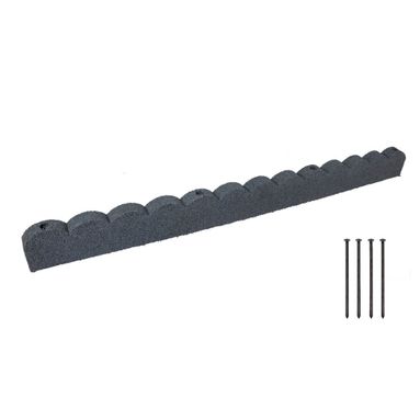 BORDURA EFFETTO MURETTO 120CM IN GOMMA.