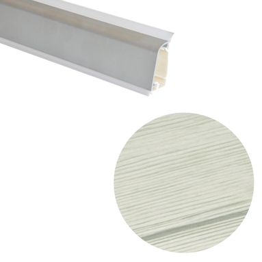 ALZATINA TRAPEZOIDALE ROVERE BIANCO 300CM