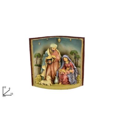 NATIVITA' IN LIBRO 6X13XH12CM IN RESINA