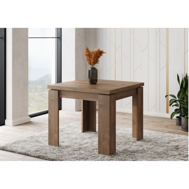 TAVOLO ULRICH A LIBRO 90/180X90XH78.5CM NOCE