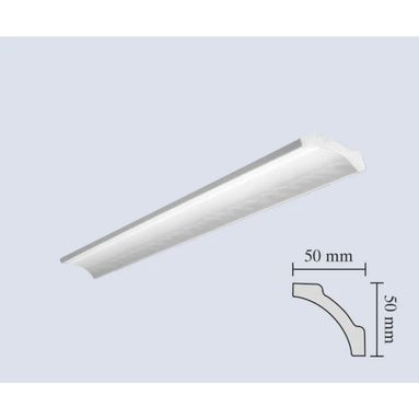 CORNICE B7 50X50X2000MM IN POLISTIROLO