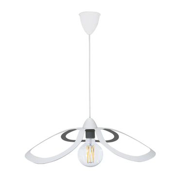 LAMPADARIO ALLEGRA E27 D.50XH100CM BIANCO