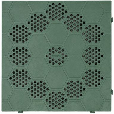 PIASTRELLA 40X40XH5CM VERDE SEMIFORATA