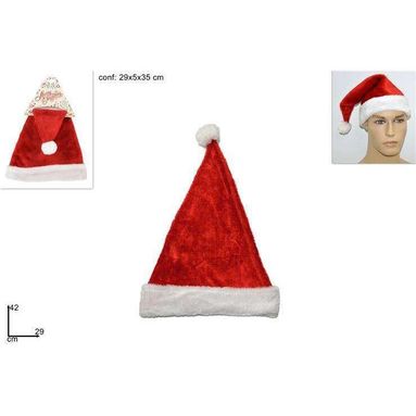 CAPPELLO BABBO NATALE IN VELLUTO PER ADULTI.