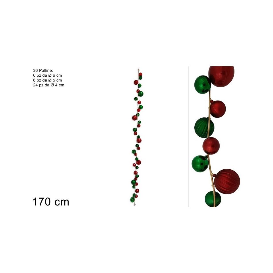 ghirlanda-36-sfere-natalizie-rosso-e-verde-170cm