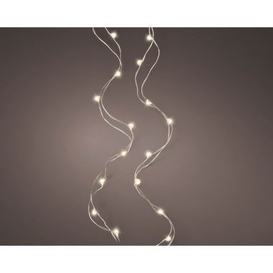 CATENA 100 MICRO LED 495CM ARGENTO/BIANCO CALDO.