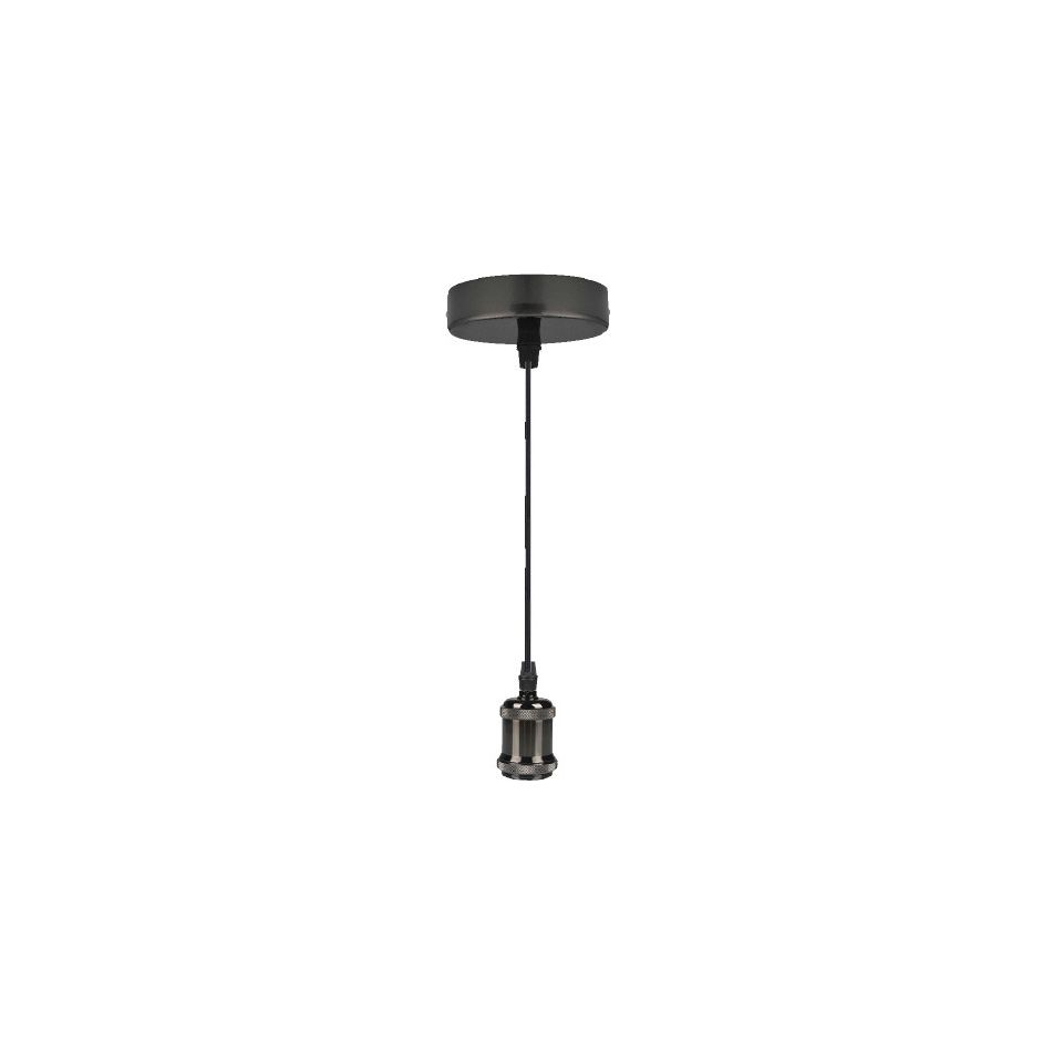 pendel-vintage-109cm-e27-cromo-scuro-cavo-treccia