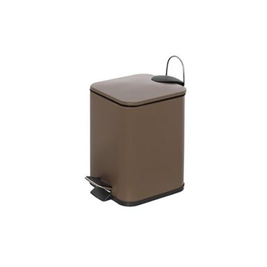 PATTUMIERA 3L 16X16XH25CM ACCIAIO TORTORA