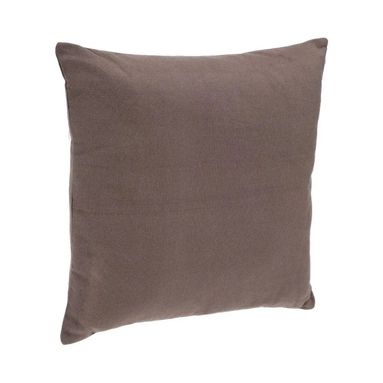 CUSCINO 38X38CM TAUPE SFODERABILE IN COTONE E POLI