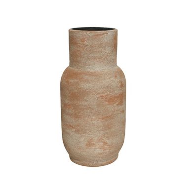 VASO TERRACOTTA MARRONE TERRA DIA18  H35CM