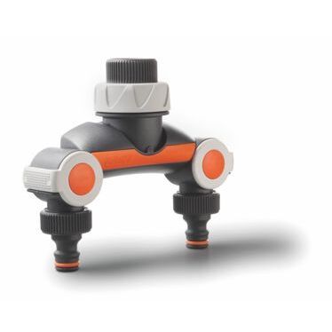 PRESA RUBINETTI DOPPIA USCITA 3/4" CON FLUSSO REGO