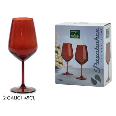 SET 2 CALICI ALLEGRA 49CL ROSSI.