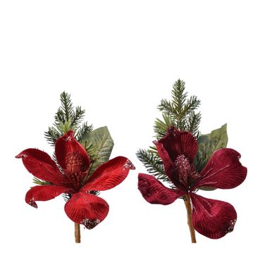 FIORE ROSSO ASSORTITO CON RAMOSCELLO