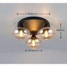 plafoniera-3xe14-divina-d-dot-40cm-nera-slash-vetri-ambra
