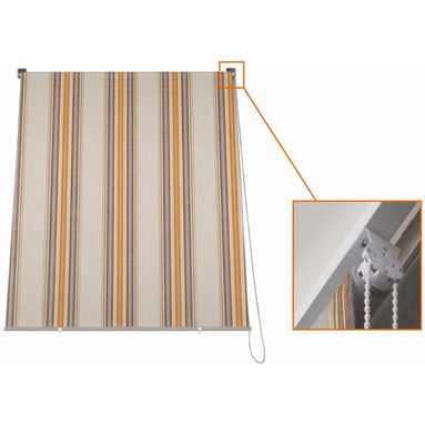 TENDA DA SOLE A CATENELLA  2X3M RIGATO BEIGE