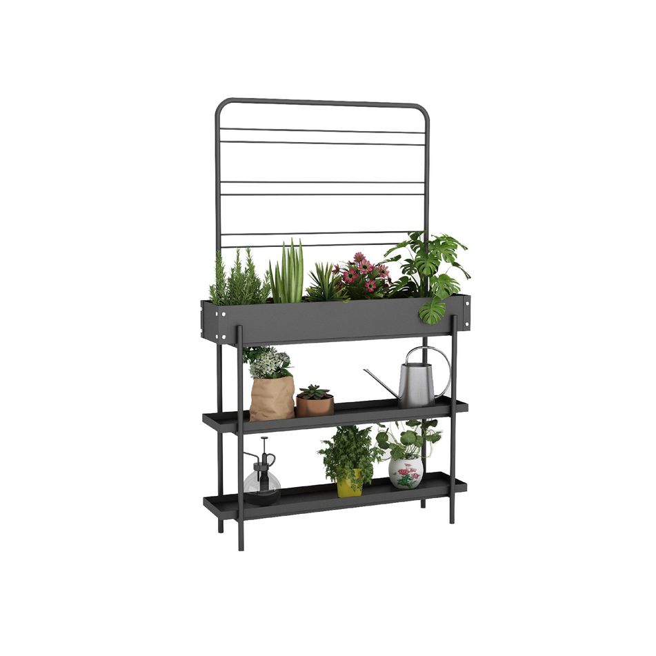fioriera-ardesia-96x24xh155cm-3-piani-con-griglia
