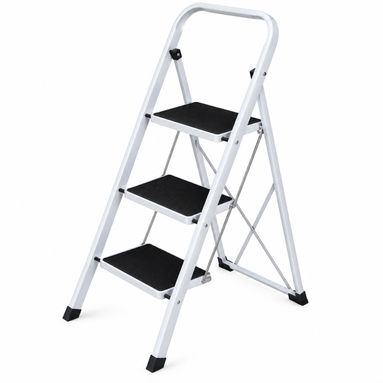 SGABELLO STEP STOOL 3 GRADINI IN ACCIAIO