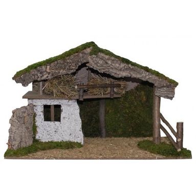 CAPANNA VUOTA 78X36XH48CM CON MURO BIANCO.