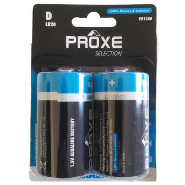 PILA TIPO D PROXE 1.5V LR20D 2PZ