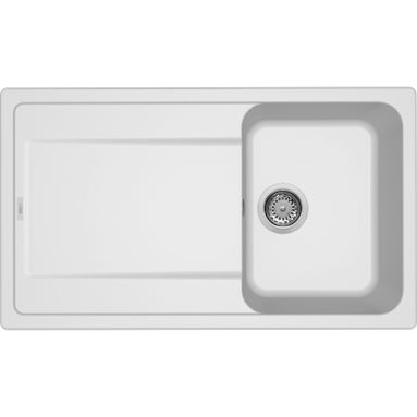 LAVELLO LIFE 86X50CM BIANCO REVERSIBILE CON 1 VASC