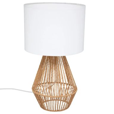 LAMPADA DA TAVOLO LILA D.23XH17CM BIANCA IN METALL