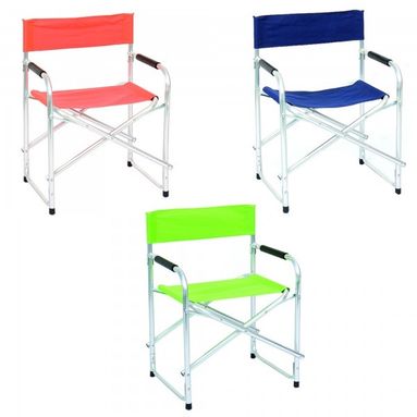 POLTRONA REGISTA 47X55XH78CM BLU E ALLUMINIO 25MM