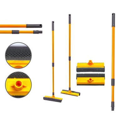 LAVAVETRI 20CM CON MANICO ALLUNGABILE 105CM.
