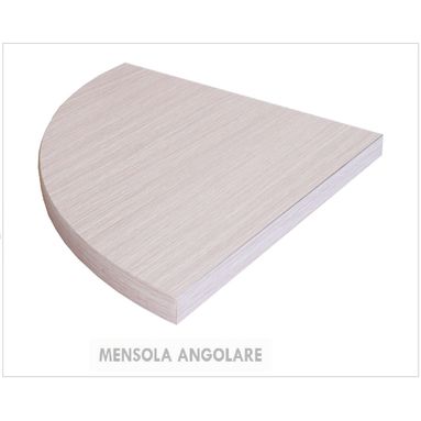 MENSOLA ANGOLARE ROVERE GHIACCIO CM. 1.8X30X30
