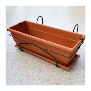 KIT BALCONETTA VENERE 52X24XH18CM COLOR TERRACOTTA