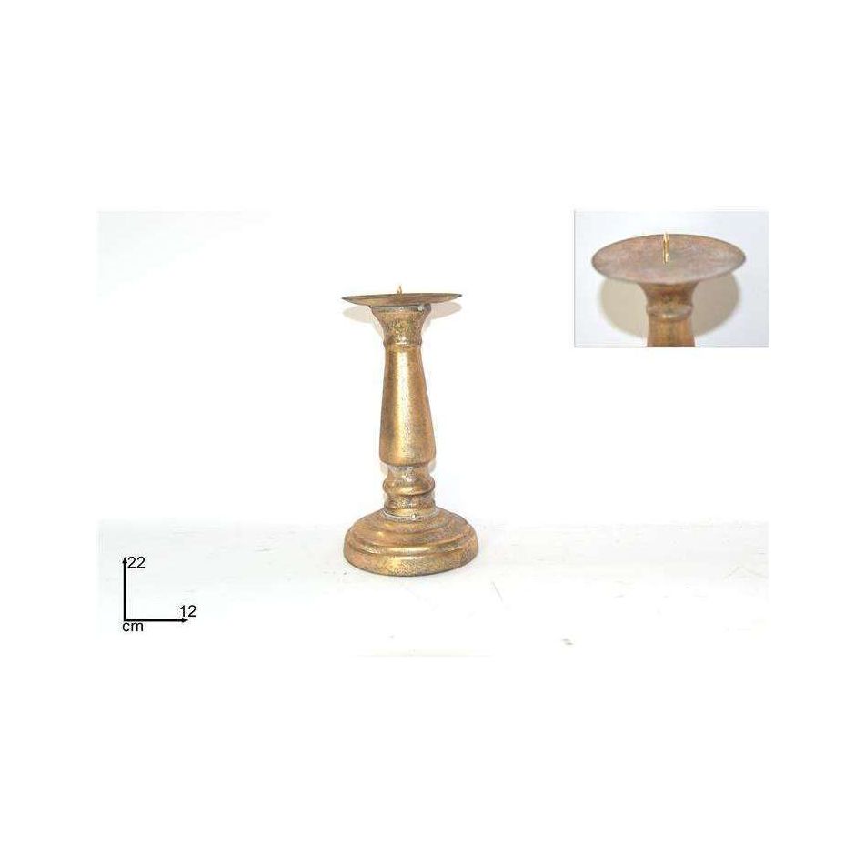 candeliere-metallo-22cm-oro-antichizzato