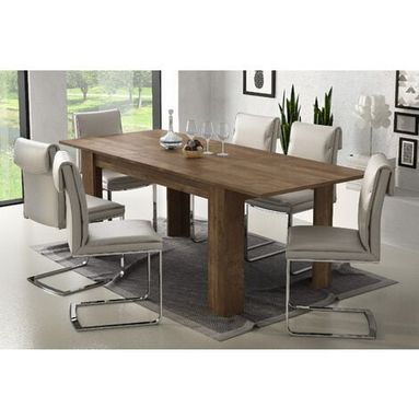 TAVOLO ALLUNGABILE 160/220X88XH78,5CM NOCE