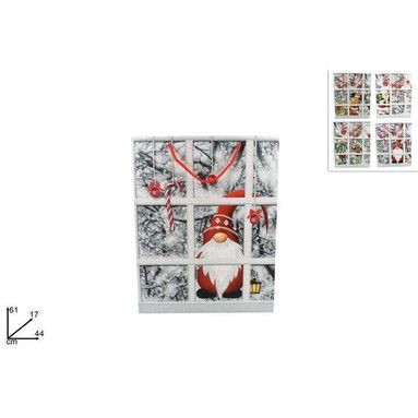BUSTA REGALO PAESAGGIO INNEVATO 61X44X17CM.
