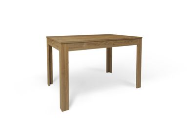 TAVOLO ALLUNGABILE 120+50 80X120XH75CM STRUTTURA NOCE STELVIO FRONTALE NOCE STELVIO