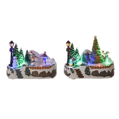 PAESAGGIO NATALIZIO IN PLASTICA MULTICOLOR