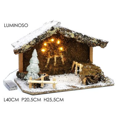 CAPANNA CON 5 LED 40X205XH255CM.