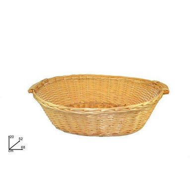 CESTA OVALE 68X52X20CM NATURALE.