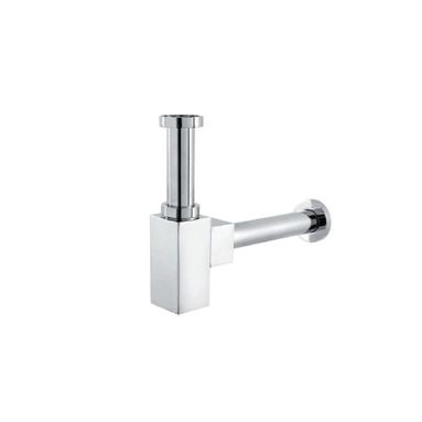 SIFONE QUADRATO 1" 1/4 IN ACCIAIO CROMO