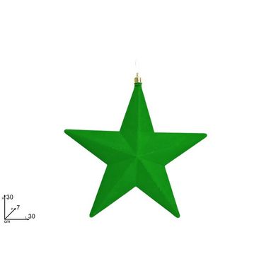 STELLA 30CM FLOCCATA VERDE