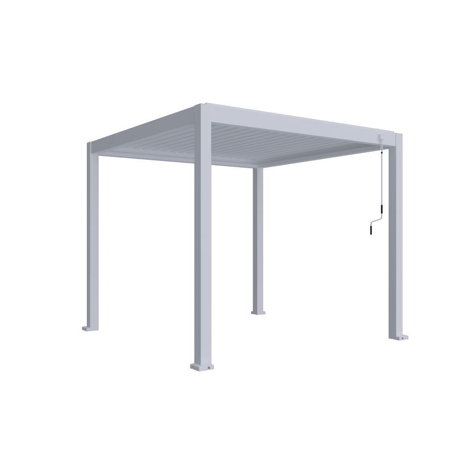 pergola-bioclimatica-autoportante-304x304xh250cm-bianco-ral-9016-in-alluminio