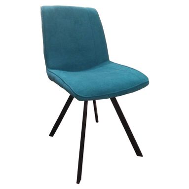 SEDIA ADELE 60X45XH87CM BLU OTTANIO IN TESSUTO