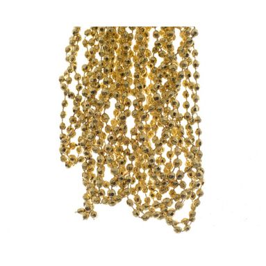 GHIRLANDA DI PERLINE FORMA DIAMANTE ORO L270CM