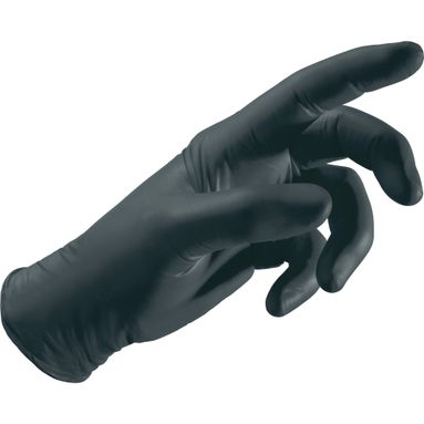 GUANTI NITRILE 55S NERI SENZA POLVERE
