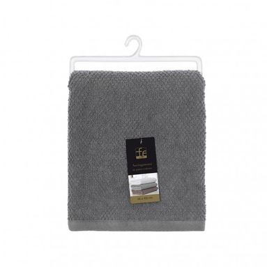 ASCIUGAMANO VISO 55X100CM GRIGIO IN COTONE