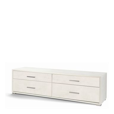 MOBILE 4 CASSETTI KIT 179X47XH50CM STRUTTURA OSSIDO BIANCO FRONTALE OSSIDO BIANCO