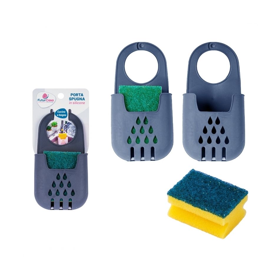 set-portaspugna-con-spugna-abrasiva